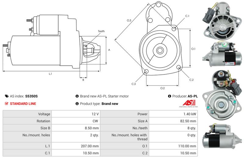 AS-PL S5350S Starter