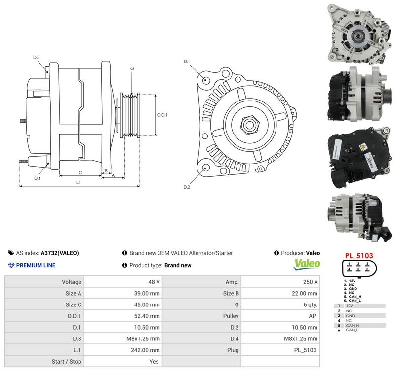 Prekė atitinka OEM kodą: K8D2-11A240-AD