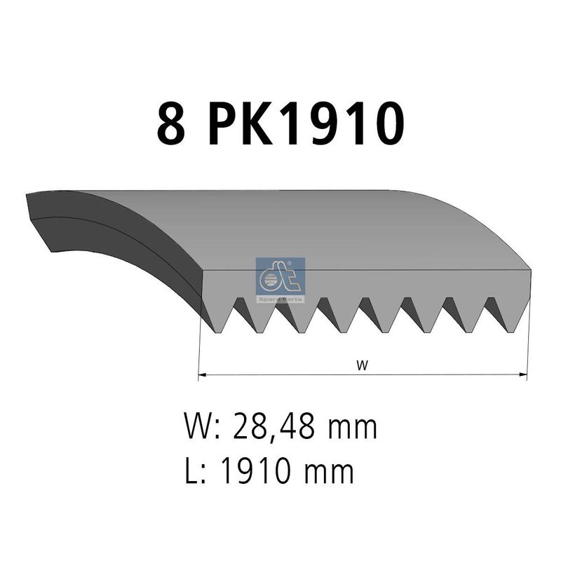 Поліклиновий ремінь, Dt 4.80729