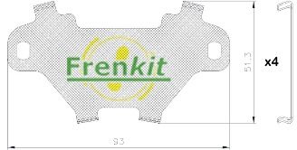 FRENKIT Girgžd. slopinanti folija, stabdžio antd. (sankab. gaubtas)