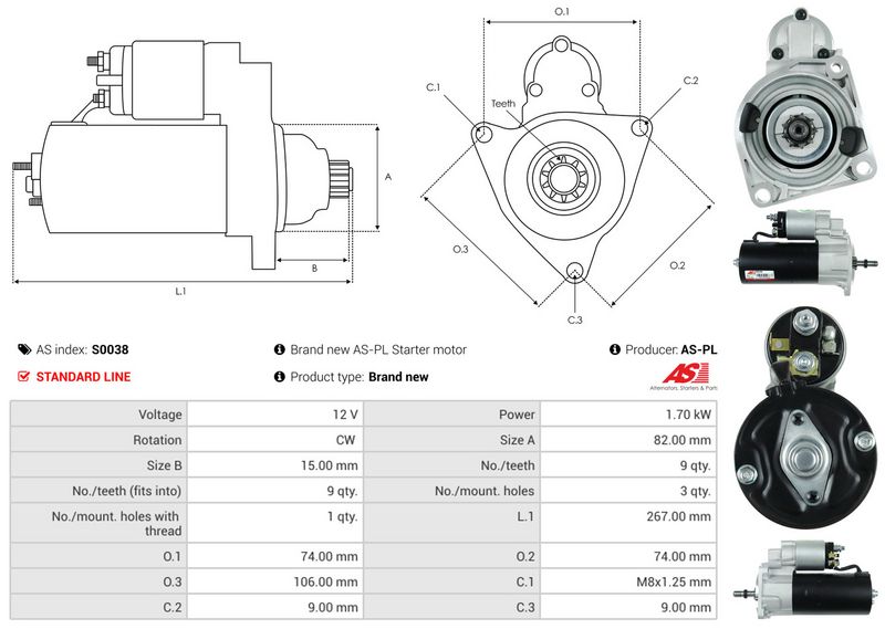 AS-PL S0038 Starter