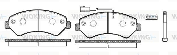 Гальмівні колодки пер. Jumper/Ducato/Boxer 06- (1.7t)