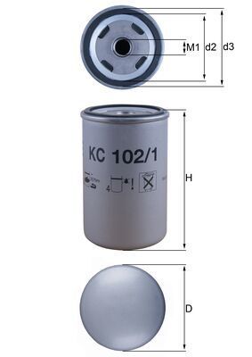 Product Image - Brandstoffilter - KC102/1 - KNECHT