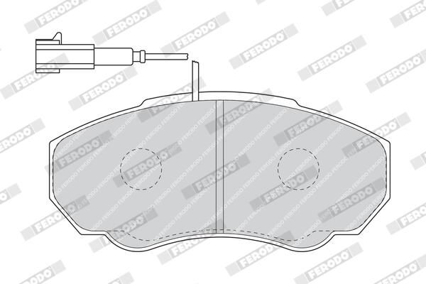 FERODO FVR1478 Brake Pad Set, disc brake
