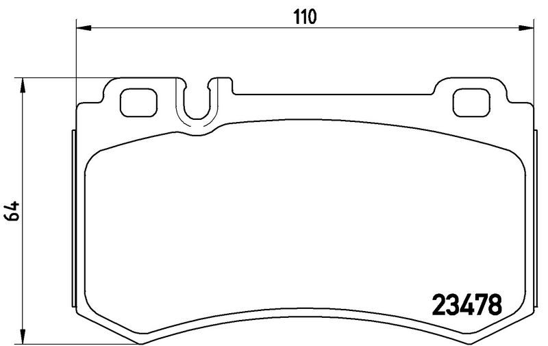 Piduriklotsi komplekt, ketaspidur, BREMBO P 50 061