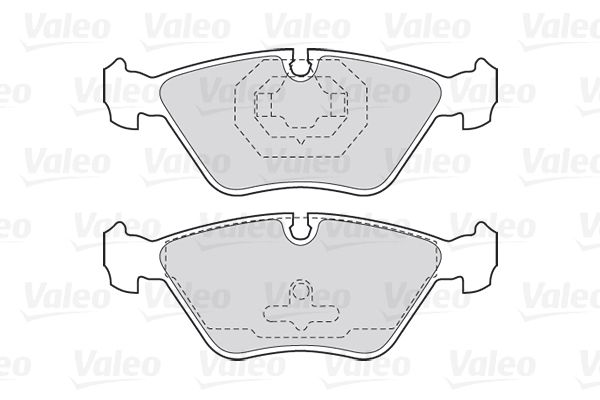 Комплект гальмівних накладок, дискове гальмо, Valeo 301616