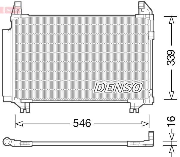 DENSO kondenzátor, klíma DCN50039