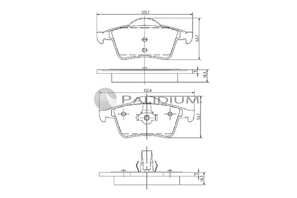 ASHUKI by Palidium fékbetétkészlet, tárcsafék P1-1110