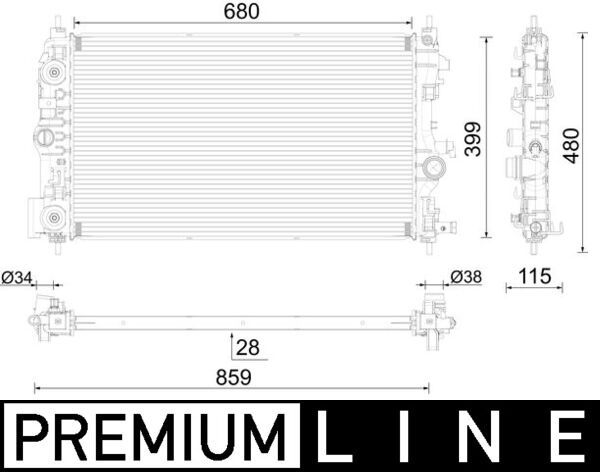 MAHLE Radiateur CR 1011 000P