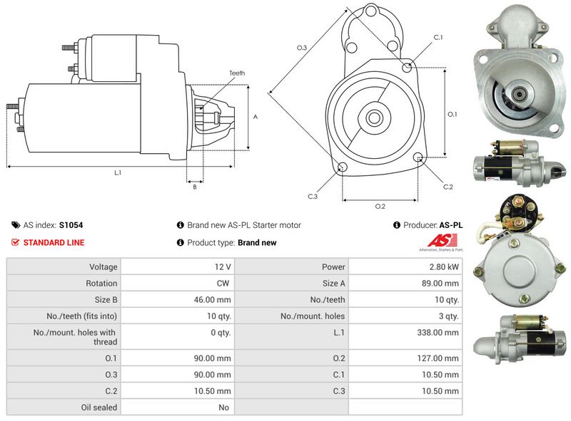 AS-PL S1054 Starter