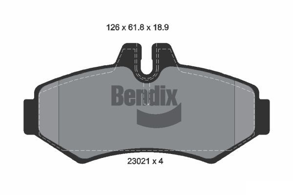 BENDIX Braking fékbetétkészlet, tárcsafék BPD1905