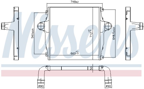 NISSENS 961326 Charge Air Cooler