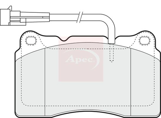 APEC Brake Pad Set, disc brake PAD1424