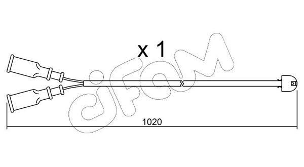 CIFAM figyelmezető kontaktus, fékbetétkopás SU.089