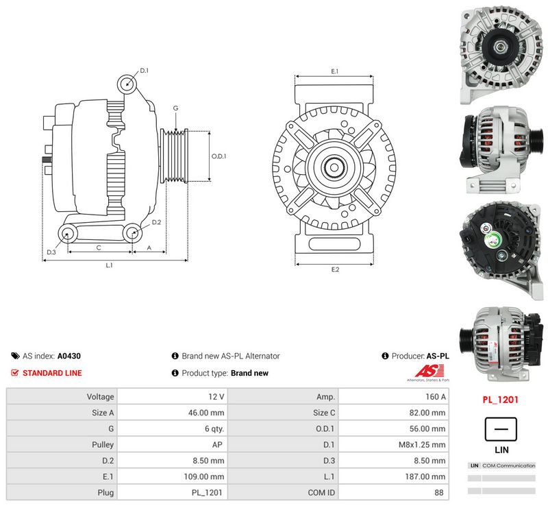 Generaator, AS-PL A0430