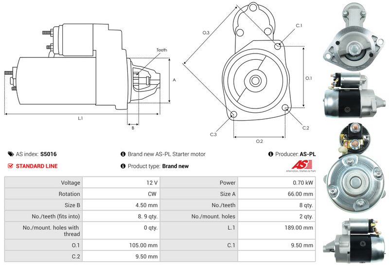 AS-PL S5016 Starter