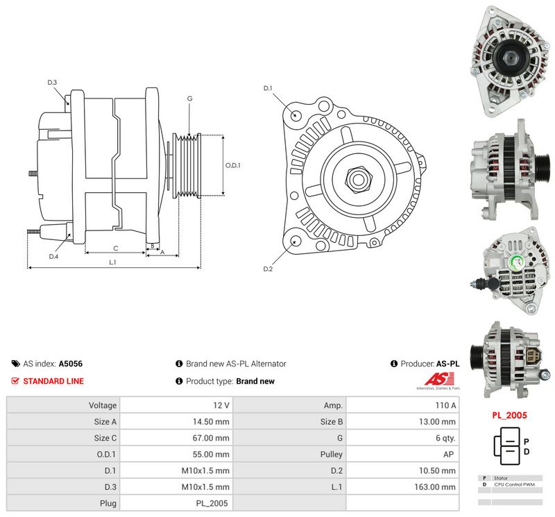 Generaator, AS-PL A5056