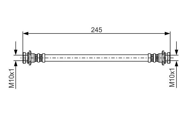 Гальмівний шланг, Bosch 1987476969
