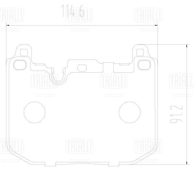 TRIALLI PF2228 Brake Pad Set, disc brake