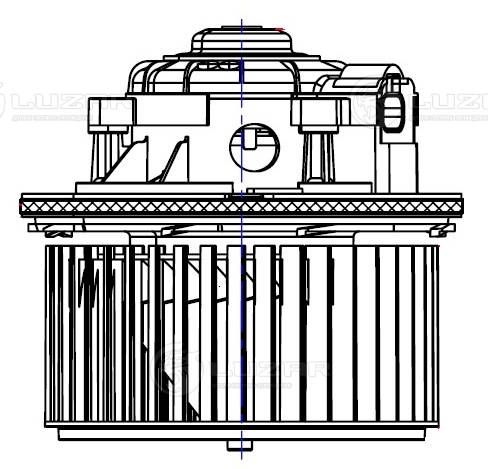 Електродвигун, компресор салону, Luzar LFH0580