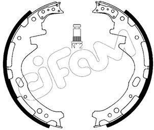 Set saboti frana 153-278 CIFAM