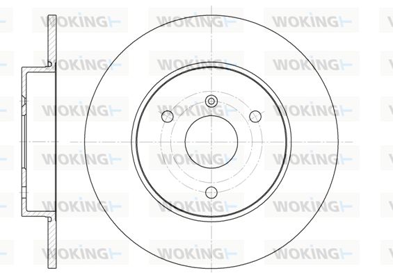 Гальмівний диск, Woking D6617.00