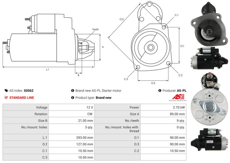 AS-PL S0562 Starter