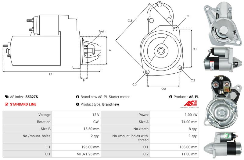 AS-PL S5327S Starter