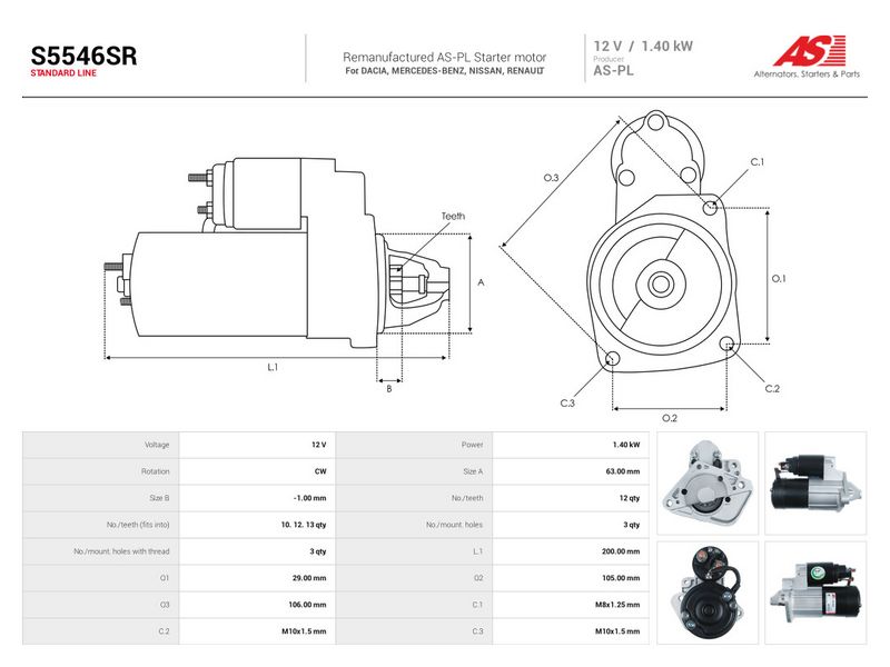 This part match OEM code: 23300BC40B