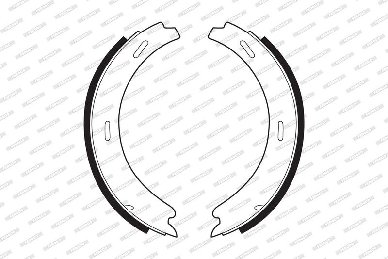 Sada brzdových čelistí, parkovací brzda FSB196