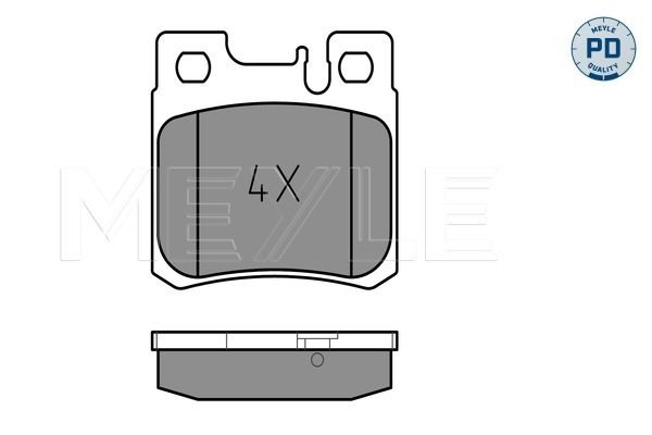 MEYLE 025 211 9715/PD Brake Pad Set, disc brake