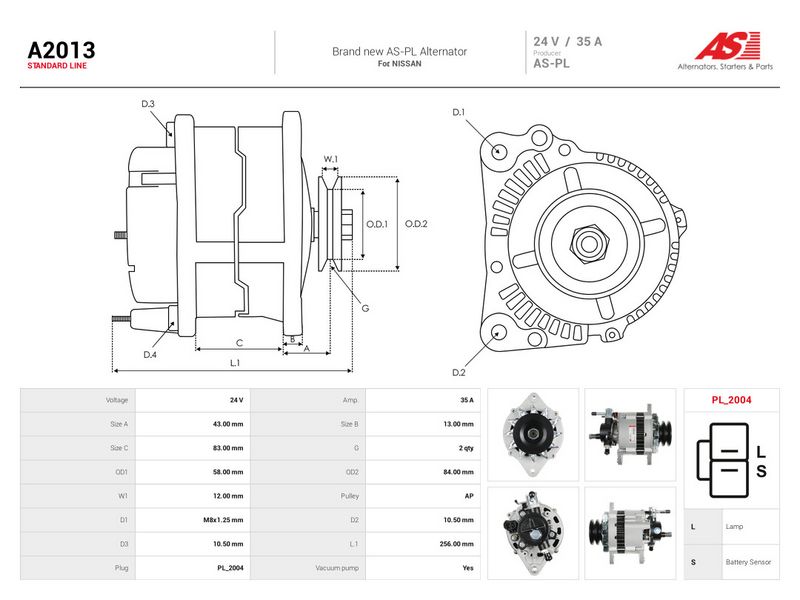 Prekė atitinka OEM kodą: LR235-404S
