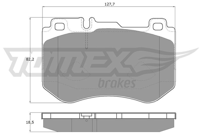 TOMEX Brakes fékbetétkészlet, tárcsafék TX 18-51