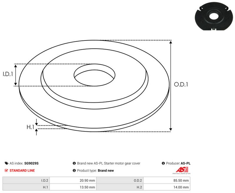 AS-PL SG9029S Repair Kit, starter