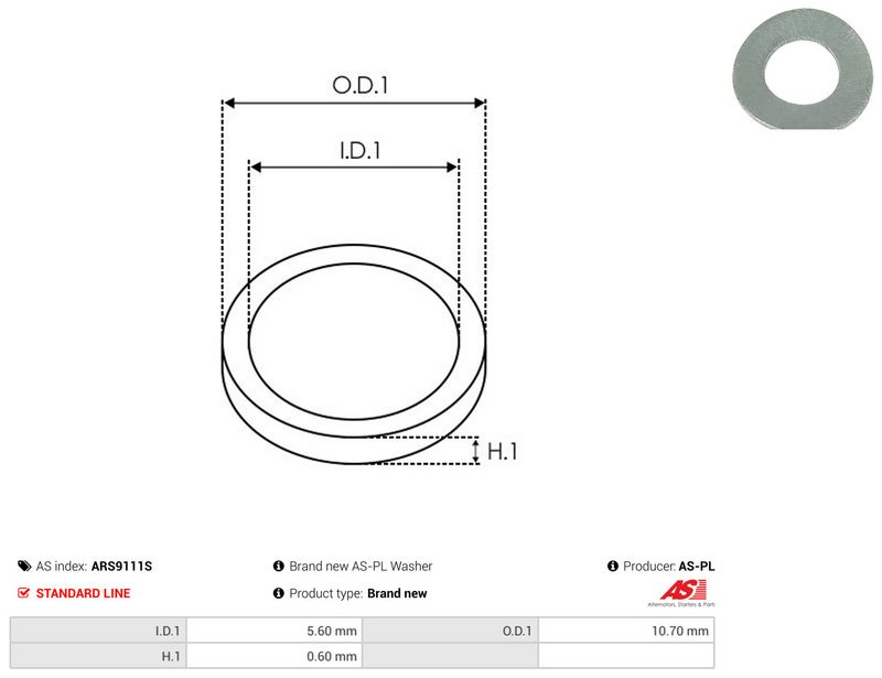 AS-PL ARS9111S Repair Set, alternator