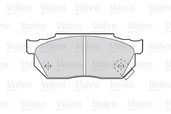 Комплект гальмівних накладок, дискове гальмо, Valeo 301047