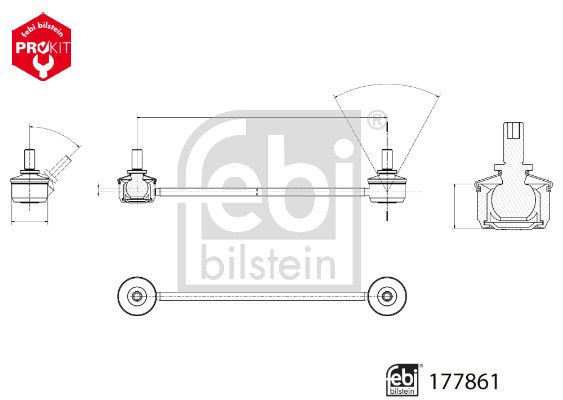 FEBI BILSTEIN 177861 Link/Coupling Rod, stabiliser bar