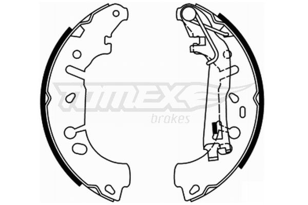 TOMEX Brakes fékpofakészlet TX 21-85