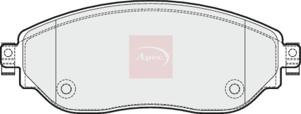 APEC Brake Pad Set, disc brake PAD2047