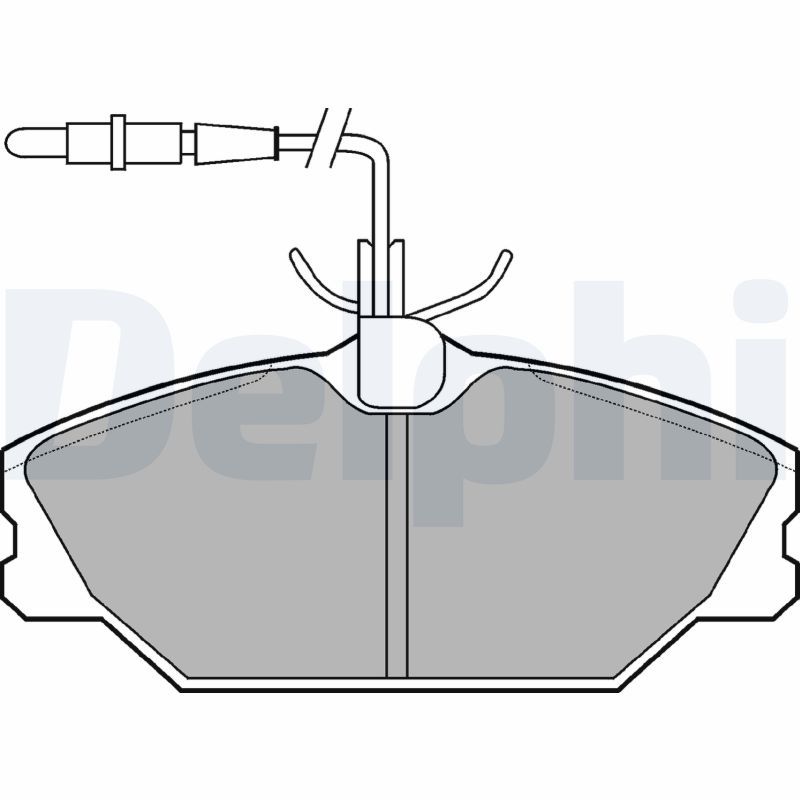 DELPHI RENAULT тормозов.колодки передний Laguna,Megane,Safrane