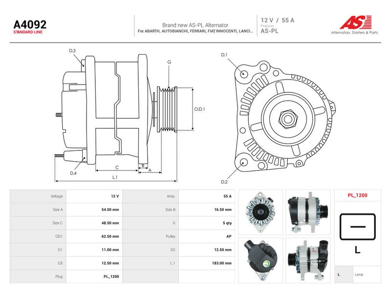 Generaator, AS-PL A4092