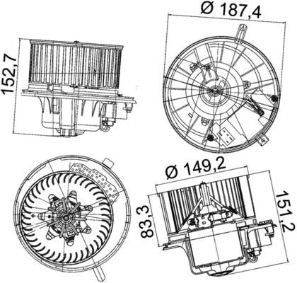 Компресор салону, Mahle AB149000P