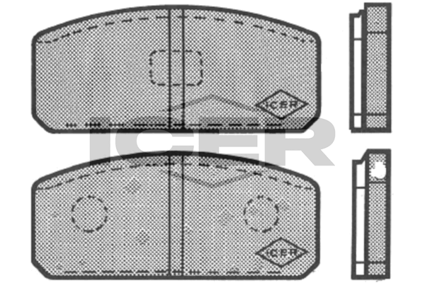 ICER 180055 - Brake Pad Set, Disc Brake