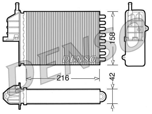 Denso Heater Core DRR09080