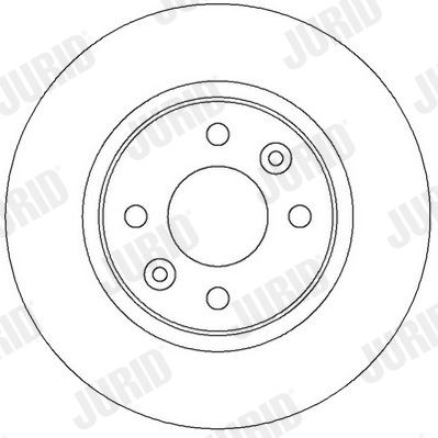 JURID RENAULT Диск гальмівний передній Logan,Sandero 04-,Smart