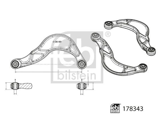 FEBI BILSTEIN 178343 Control/Trailing Arm, wheel suspension