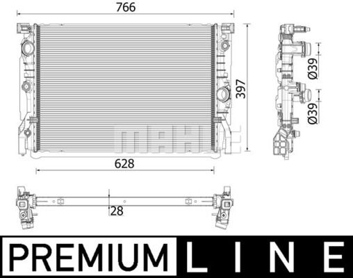 WILMINK GROUP hűtő, motorhűtés WG2183161