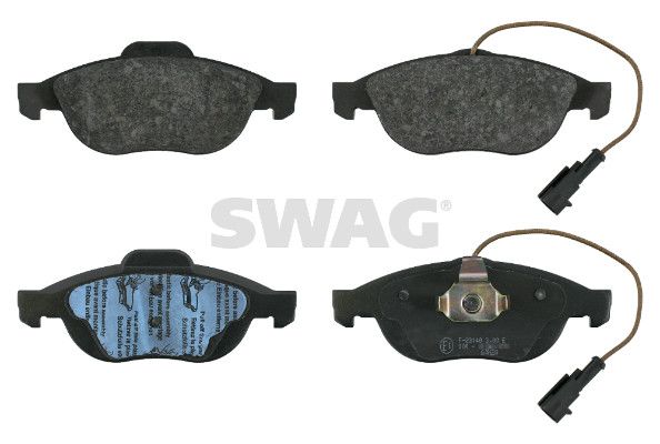 комплект спирачно феродо, дискови спирачки SWAG