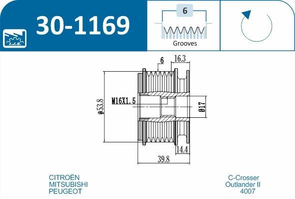 Механізм вільного ходу генератора, Ijs 30-1169