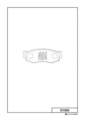 MK Kashiyama D1080 - Brake Pad Set, Disc Brake